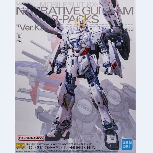 BANDAI MG 1/100 NT B PACKS Ver. Ka NARRATIVE GUNDAM MOBILE SUIT RX-9/C UC0097 OPERATION PHOENIX HUNT