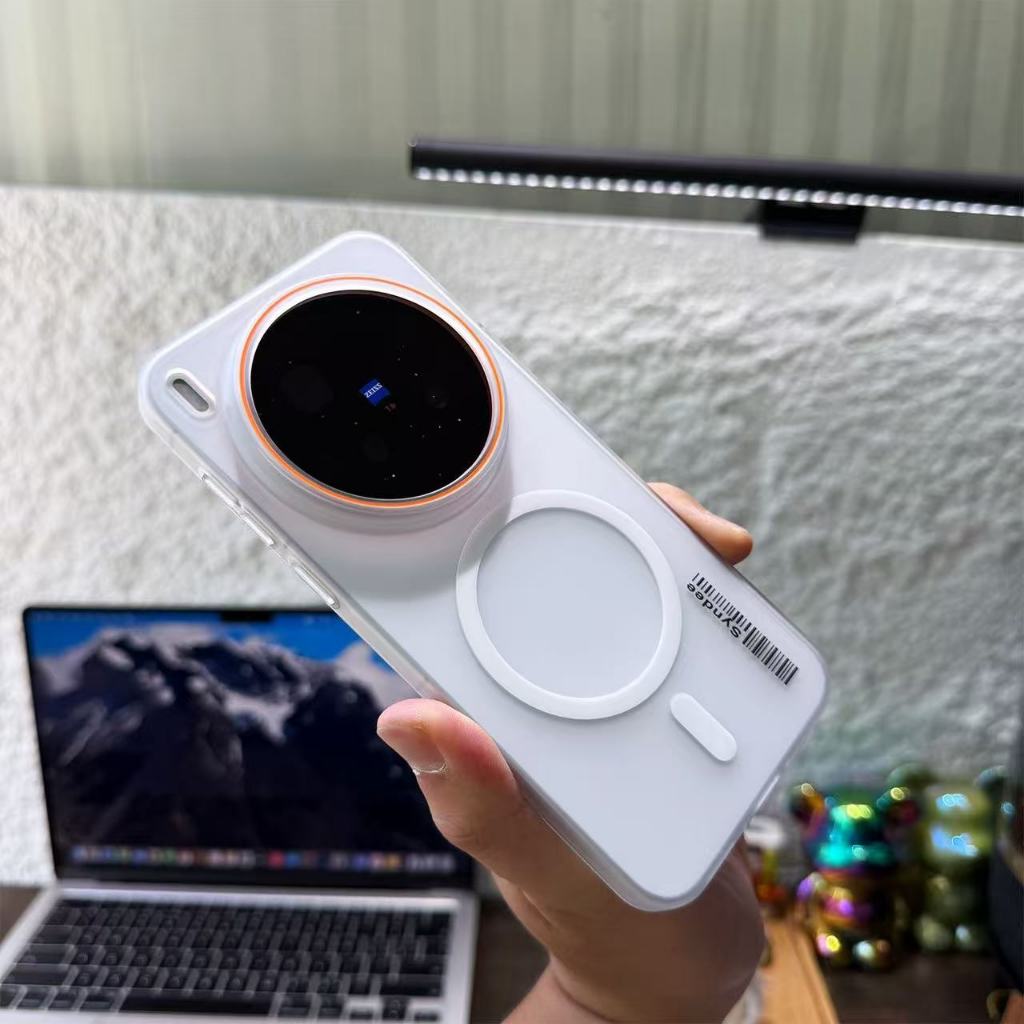 สําหรับVivo Y300 X100 X200 X300 Pro X200 X300 Ultra X200 FEกรณีSoft Matte PCสีแม่เหล็กไร้สายChargeปกหลังสําหรับVivo X300 X100S X200S X100 เคสโทรศัพท์