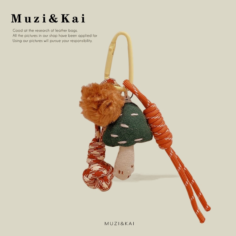 Muzikai จี้ผ้าสร้างสรรค์ผ้าฝ้ายน่ารักจี้กระเป๋าผลไม้เรียบง่าย