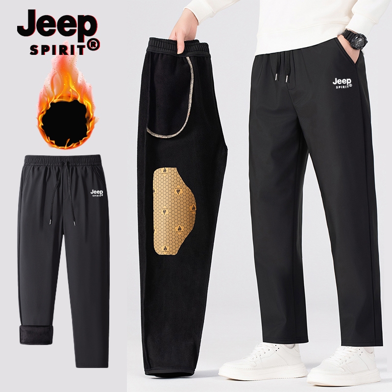 กางเกงCargo JEEP SPIRIT สำหรับผู้ชาย วัสดุกราฟีนและ windproof สำหรับกิจกรรมกลางแ