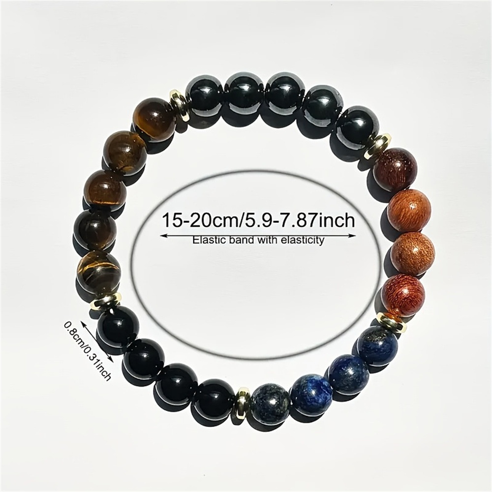 สร้อยข้อมือหิน Tiger Eye และ Lapis Lazuli รูปที่ 4