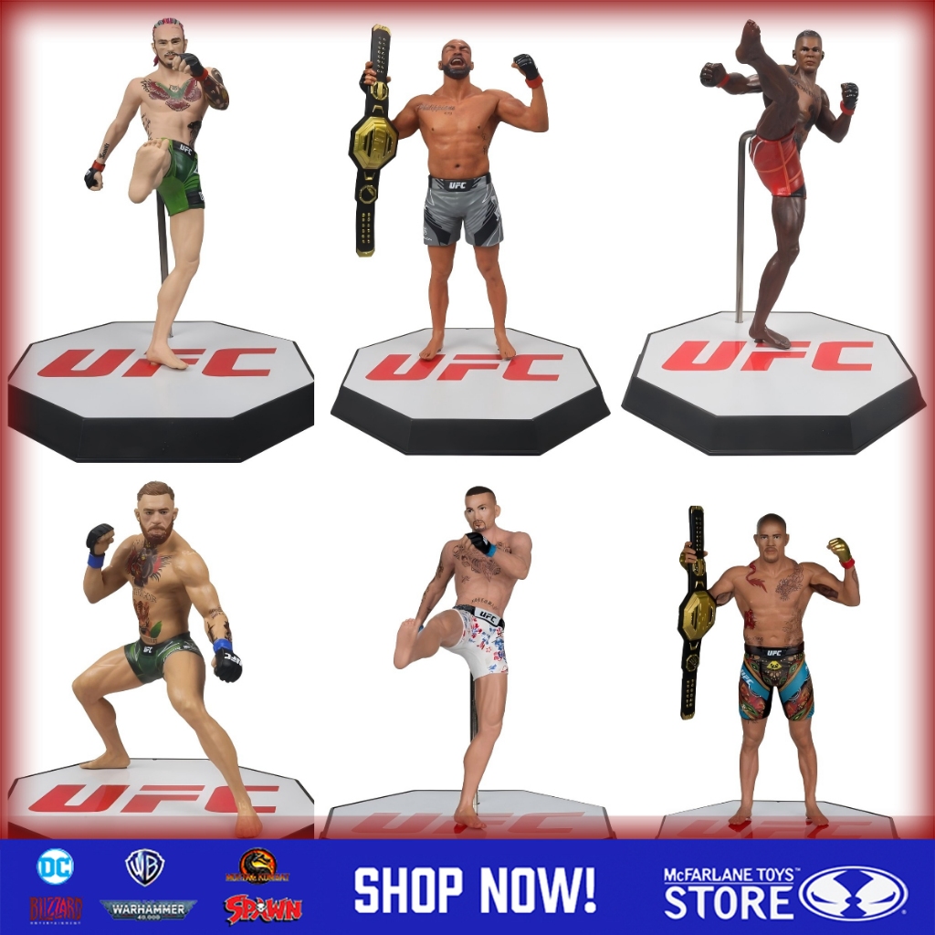 [มีในสต็อก]ของเล่น McFarlane Ultimate Fighting Championship UFC Alex Perira Max Holloway Gold Label 7 นิ้ว