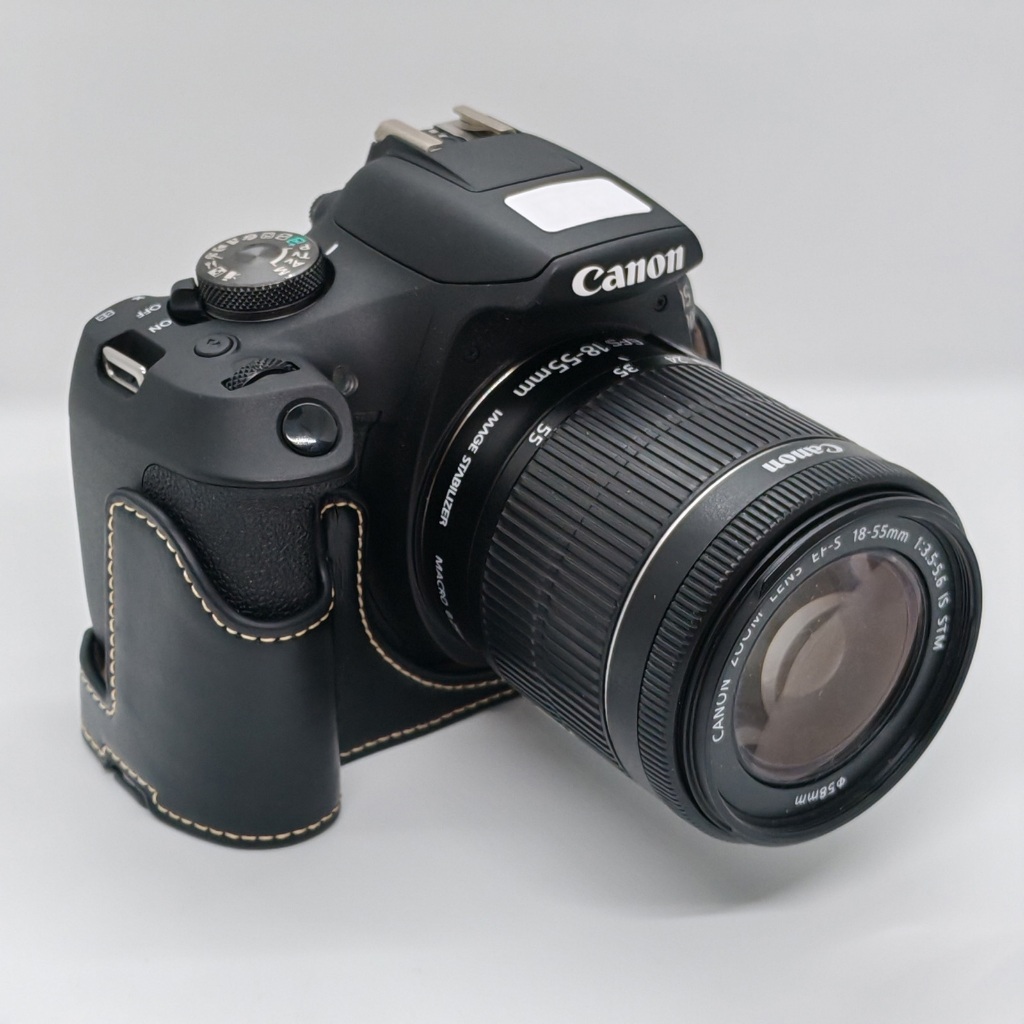 หนังครึ่งกรณี Grip สําหรับ Canon Eos 1300D 1500D 550D 500D Rebel T6 T7 T1i T2i กล้อง