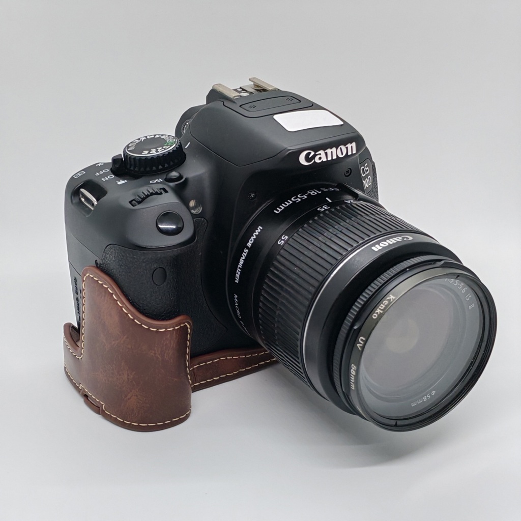 หนังครึ่งกรณี Grip สําหรับกล้อง Canon Eos 700D 750D 760D Rebel T5i T6i T6s