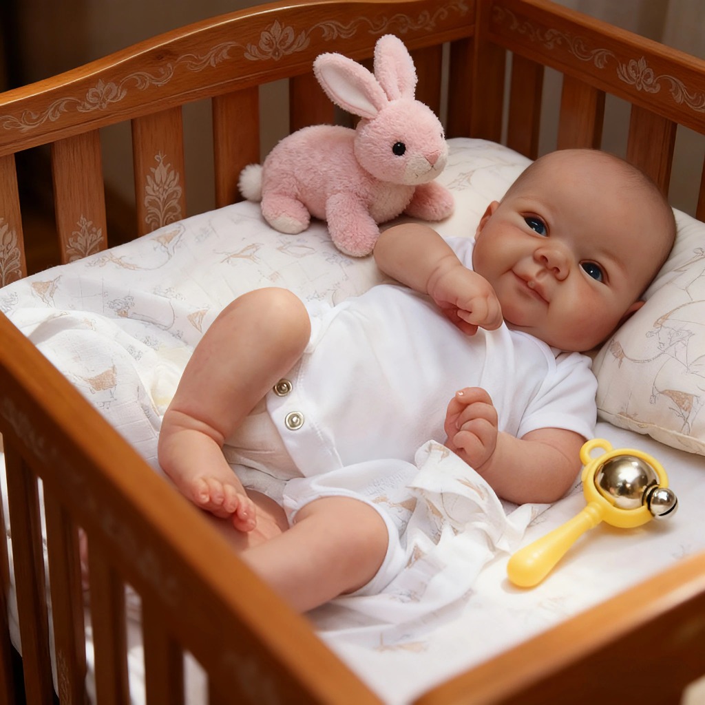 NPK18''Reborn Baby Dolls Sweet Face Lifelike Real Touch Reborn Juliette 3D Skin Multiple Layers with