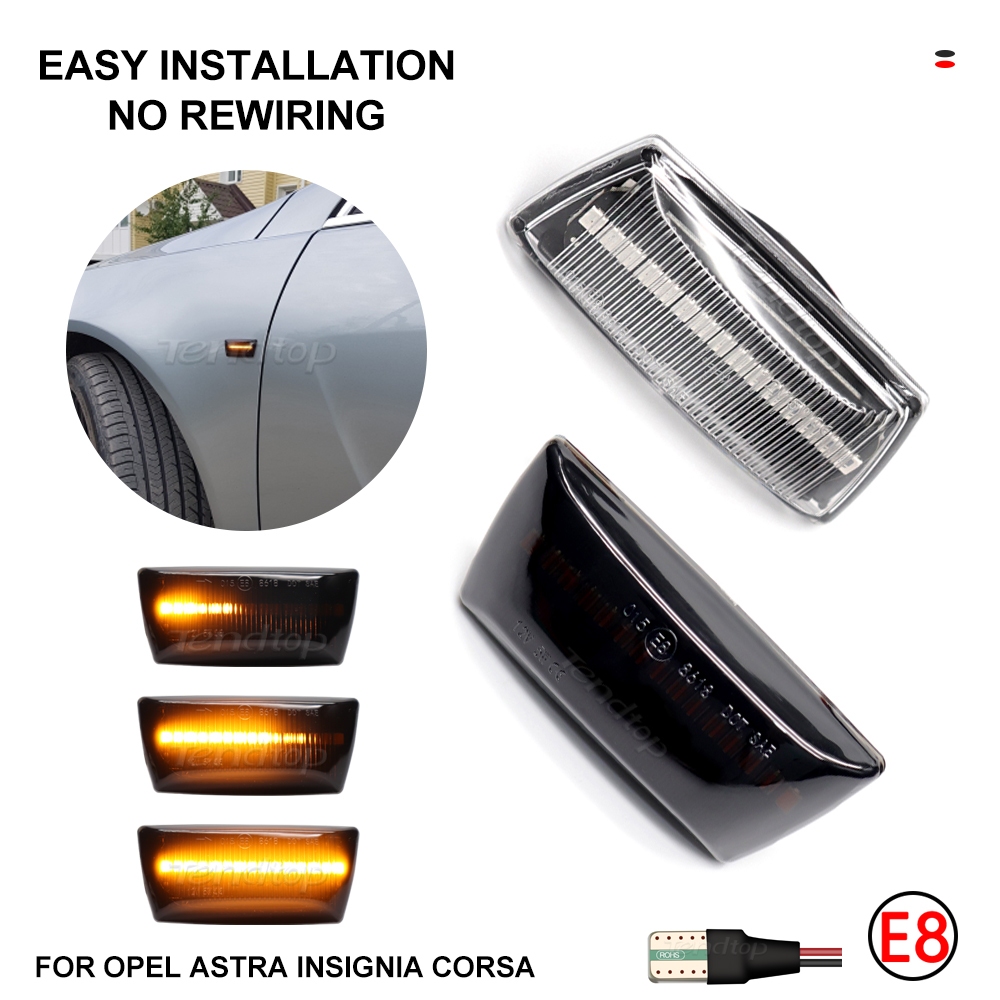 ไฟเลี้ยวไดนามิกLEDอุปกรณ์เสริม สําหรับOpel Insignia Astra H Zafira B Corsa D สําหรับ Chevrolet Cruze