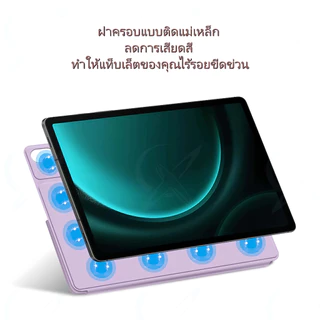 จัดส่งด่วน! Galaxy Tab S711 นิ้ว/S8/S9/S10/S10 Lite FE+ 13.1 นิ้ว/S9 FE+ 12.4 นิ้ว/Ultra 14.6 เคสหนังพรีเมียมแบบพับได้พร้อมระบบแม่เหล็กสำหรับแท็บเล็ต พร้อมขาตั้งแท็บเล็ต