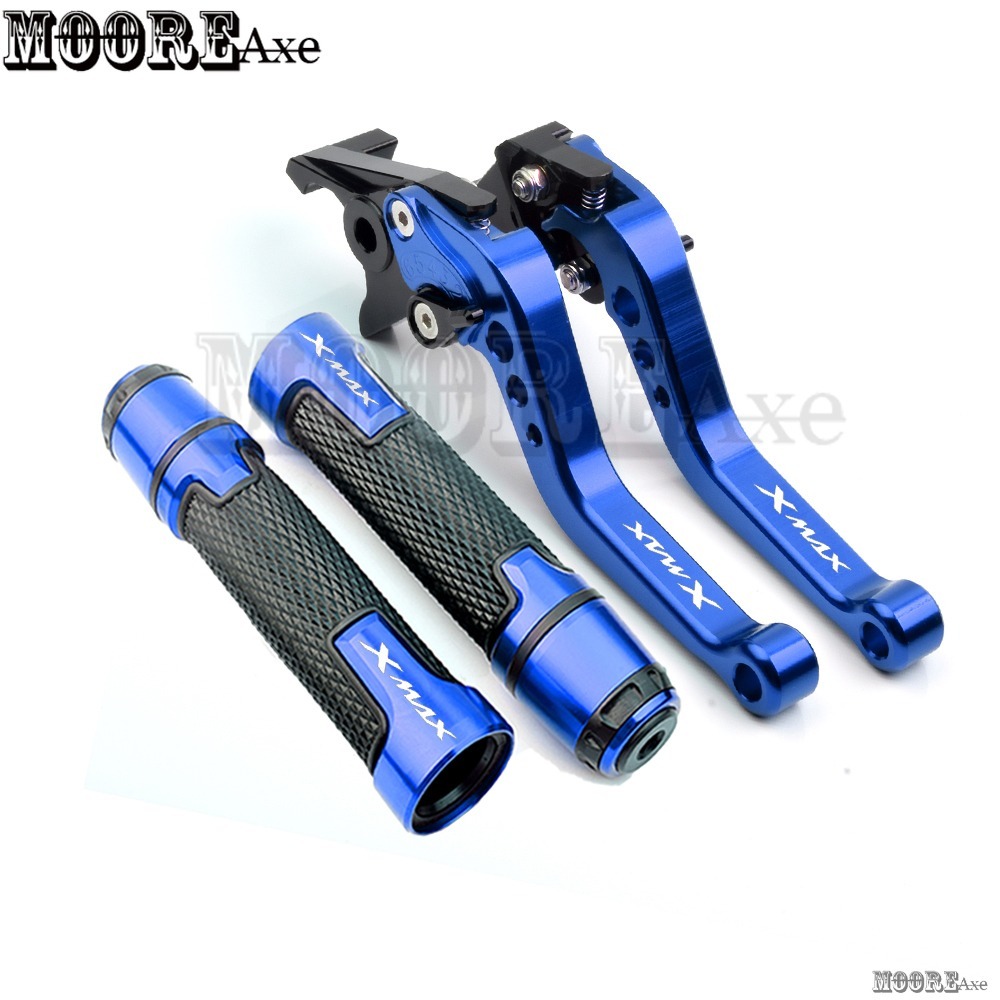 Mooreaxe สําหรับ YAMAHA XMAX125 XMAX250 XMAX300 XMAX400 2015 - 2022 ดัดแปลง 6 ขั้นตอนคลัทช์เบรคแบบปรับได้คันโยกคลัทช์พร้อมมือจับปลายอุปกรณ์มอเตอร์ไซค์ YSTZ01