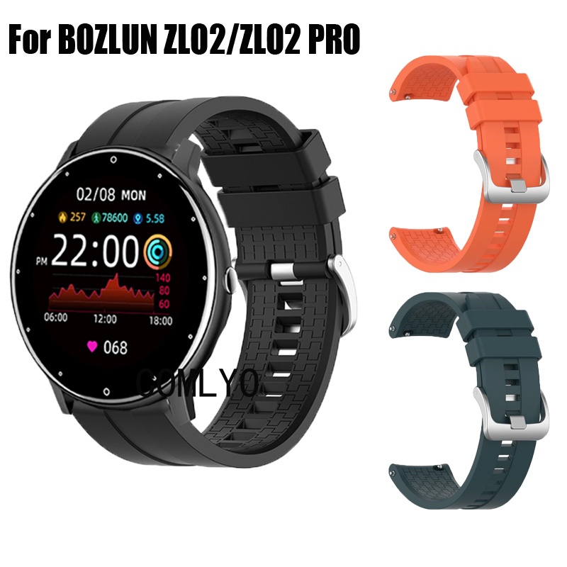 For BOZLUN ZL02 / ZL02 PRO มือโปร สมาร์ทนาฬิกาซิลิโคนผู้หญิงผู้ชายกลางแจ้งนุ่มกีฬาวงสายรัดข้อมือ