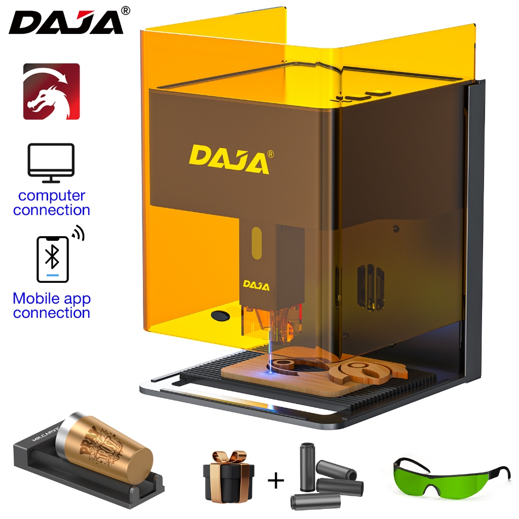 DAJA DJ6 Pro laser engraving machine for home small portable metal engraver 0.01mm precision fully a
