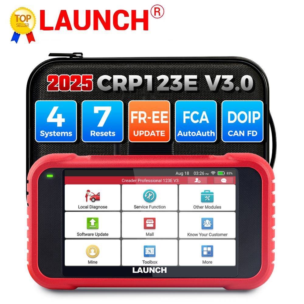 เปิดตัว X431 CRP123E V3.0 OBD2 เครื่องสแกนเนอร์ ENG ABS ถุงลมนิรภัย SRS ที่เครื่องอ่านรหัส OBDII EOBD เครื่องมือวินิจฉัยอายุการใช้งาน อัปเดตฟรี