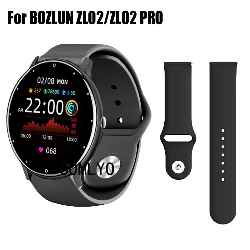 For BOZLUN ZL02 / ZL02 PRO มือโปร สมาร์ทนาฬิกาซิลิโคนกลางแจ้งนุ่มกีฬาวงผู้หญิงผู้ชายสายรัดข้อมือ