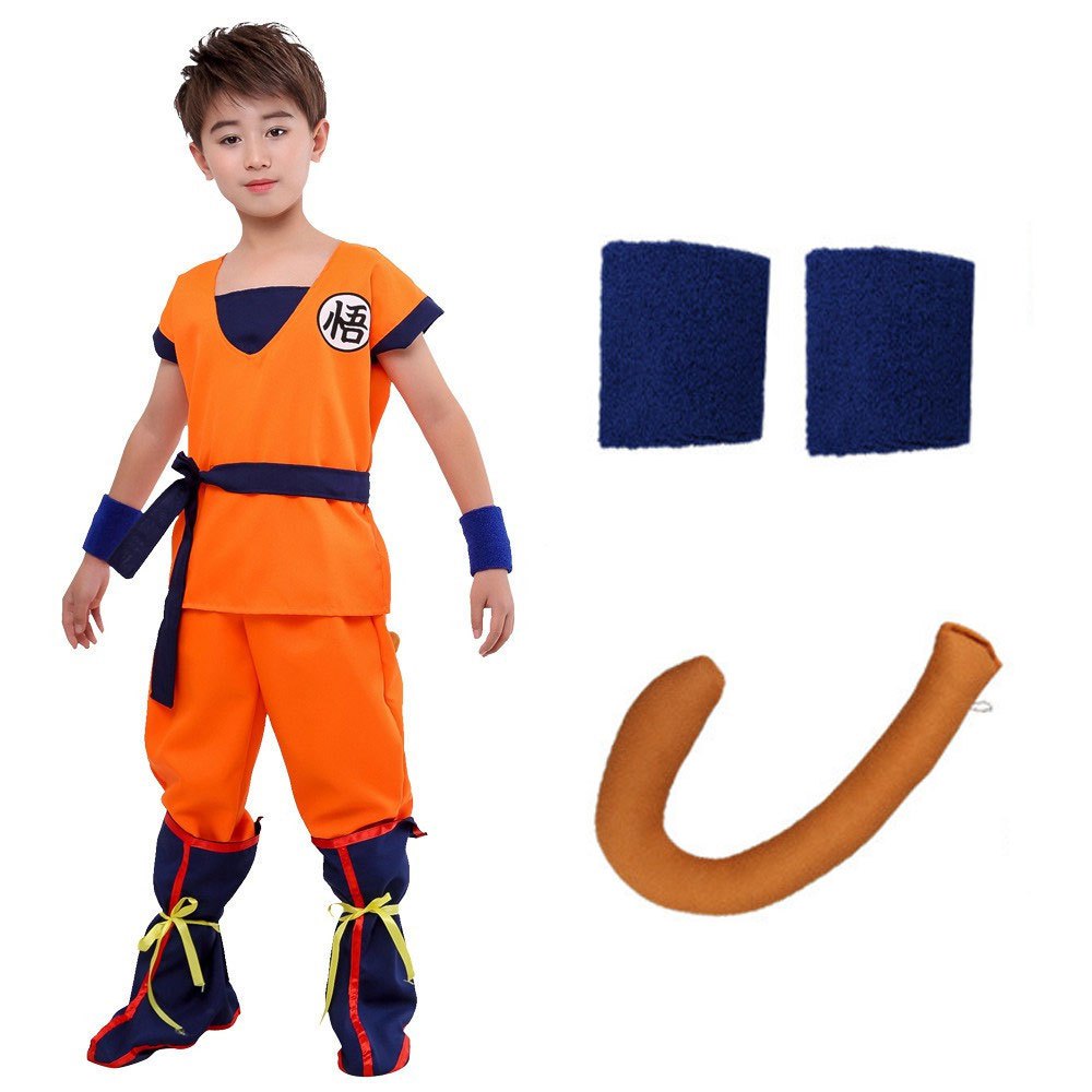 อะนิเมะ Dragon Ball Z เครื่องแต่งกายสําหรับเด็ก Boy Son Goku คอสเพลย์เครื่องแต่งกายสําหรับ Buwan ng 