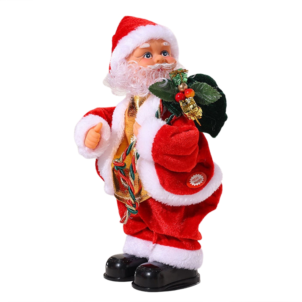 ความแปลกใหม่ Gag นําเสนอไฟฟ้า Santa ที่ไม่ซ้ํากัน Twerking Dance Storefront ตกแต่งหน้าต่าง