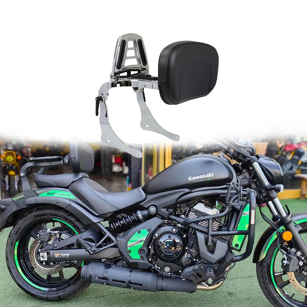 KAWASAKI รถจักรยานยนต์ด้านหลังพนักพิงปรับผู้โดยสารคนขับสําหรับคาวาซากิ Vulcan S EN 650 EN650 VN650