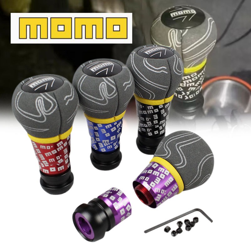ITSOKMOMO dodle Suede เกียร์อัตโนมัติจับเกียร์ Shift Knob Stick Lever Head สําหรับ Honda honda city ซีดาน gn2 Accord FIT กดลงเพื่อปลดล็อค