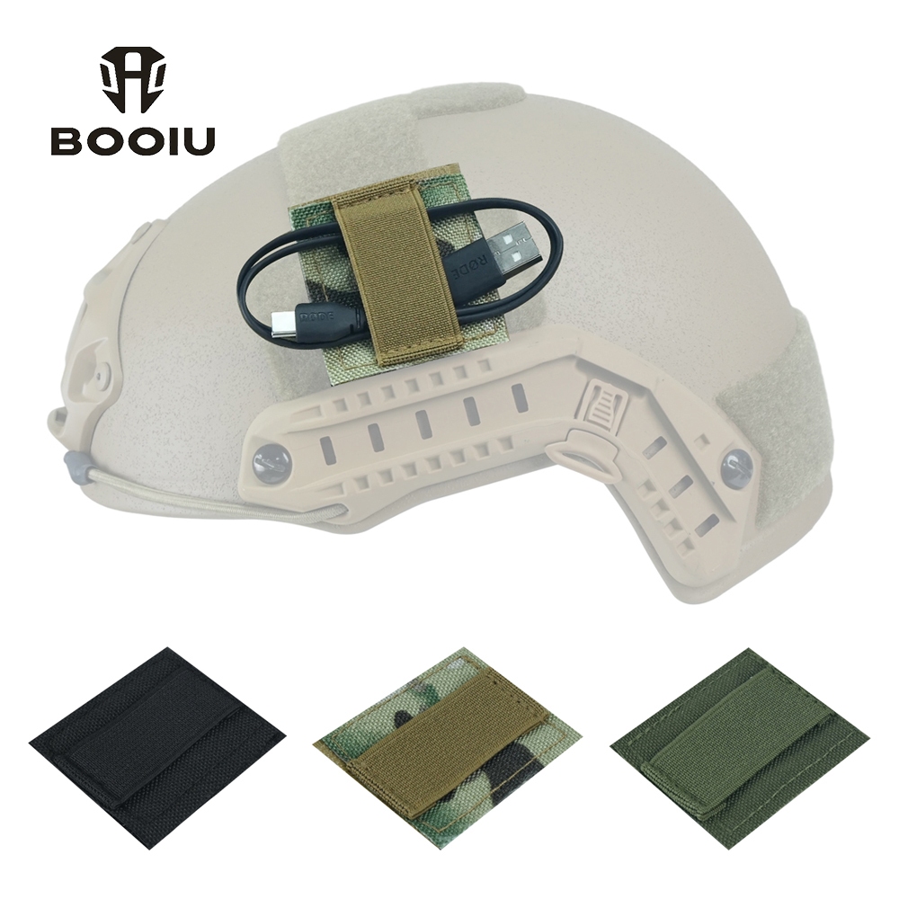 ชุดหูฟังพร้อมสายยืดหยุ่นมัลติฟังก์ชั่นและออแกไนซ์สำหรับหมวกกันน็อค