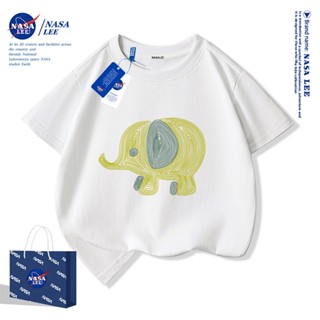 เสื้อยืดเด็กพรีเมียม NASA ผ้าคอตตอน 100% ใหม่ 2024 ลายการ์ตู…