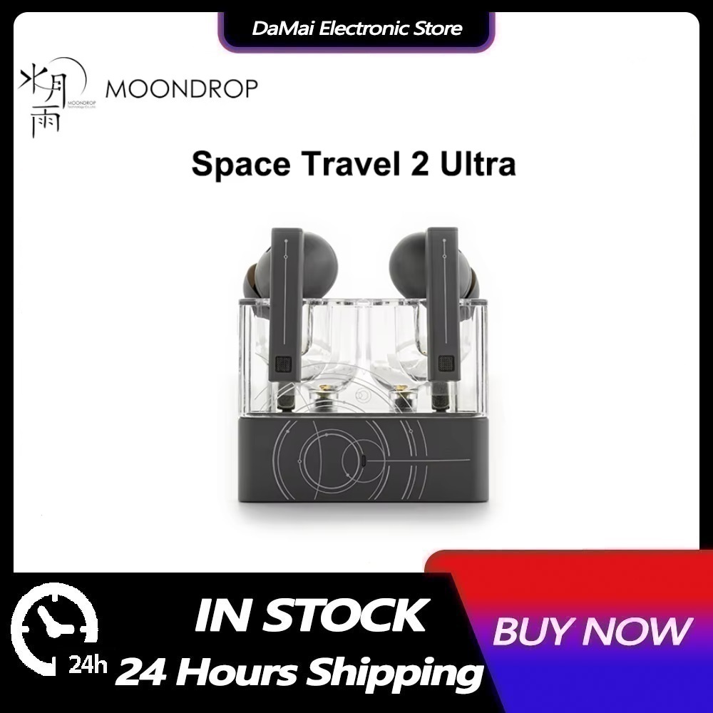 MOONDROP Space Travel 2 Ultra TWS Ture หูฟังไร้สายกีฬาหูฟังบลูทูธ 6.0 ANC LDAC 55ms Latency ต่ํา