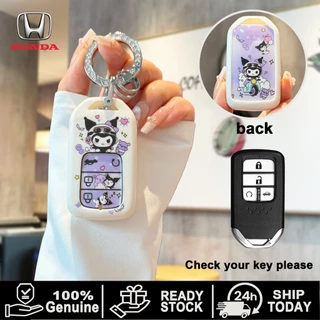 Kuromi Sanrio สําหรับ Honda City 2025 Civic Jazz BRV BR-V Vezel ฝาครอบกุญแจรีโมท Keyless วัสดุ TPU อุปกรณ์เสริมกุญแจอัจฉริยะ 2-4 ปุ่ม