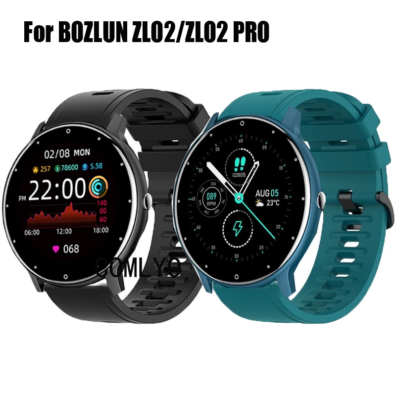 สําหรับ BOZLUN ZL02 / ZL02 PRO สมาร์ทวอท์ชซิลิโคนสายรัดข้อมือกีฬานุ่ม