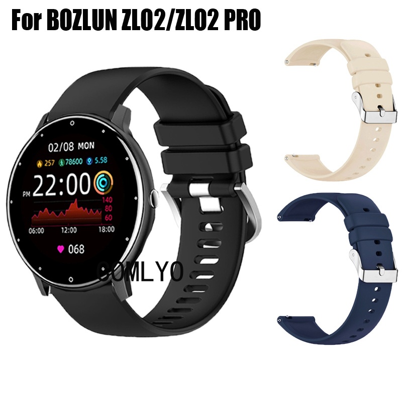 For BOZLUN ZL02 / ZL02 PRO มือโปร สายรัดสมาร์ทนาฬิกาซิลิโคนผู้หญิงผู้ชายกลางแจ้งนุ่มสายรัดข้อมือกีฬา