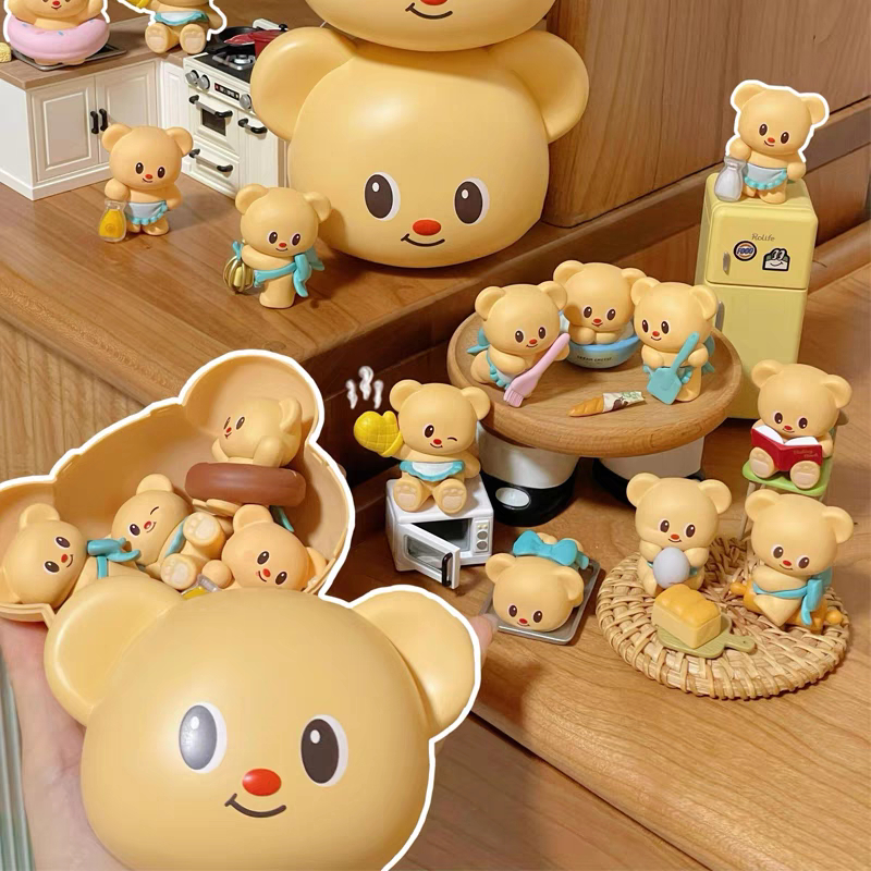 พร้อมส่ง (ยกBOX!!)=6 Butter Bear Baking Master Series กล่องปริศนาหัวหมี