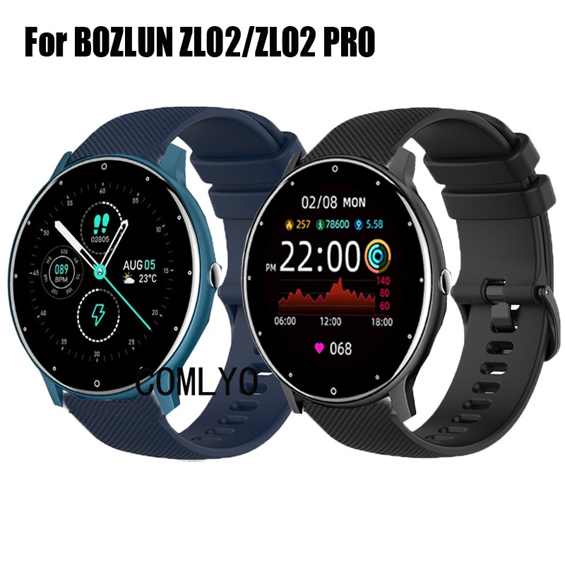 For BOZLUN ZL02 / ZL02 PRO มือโปร สมาร์ทนาฬิกาซิลิโคนนุ่มกีฬาวงผู้หญิงผู้ชายสายรัดข้อมือ