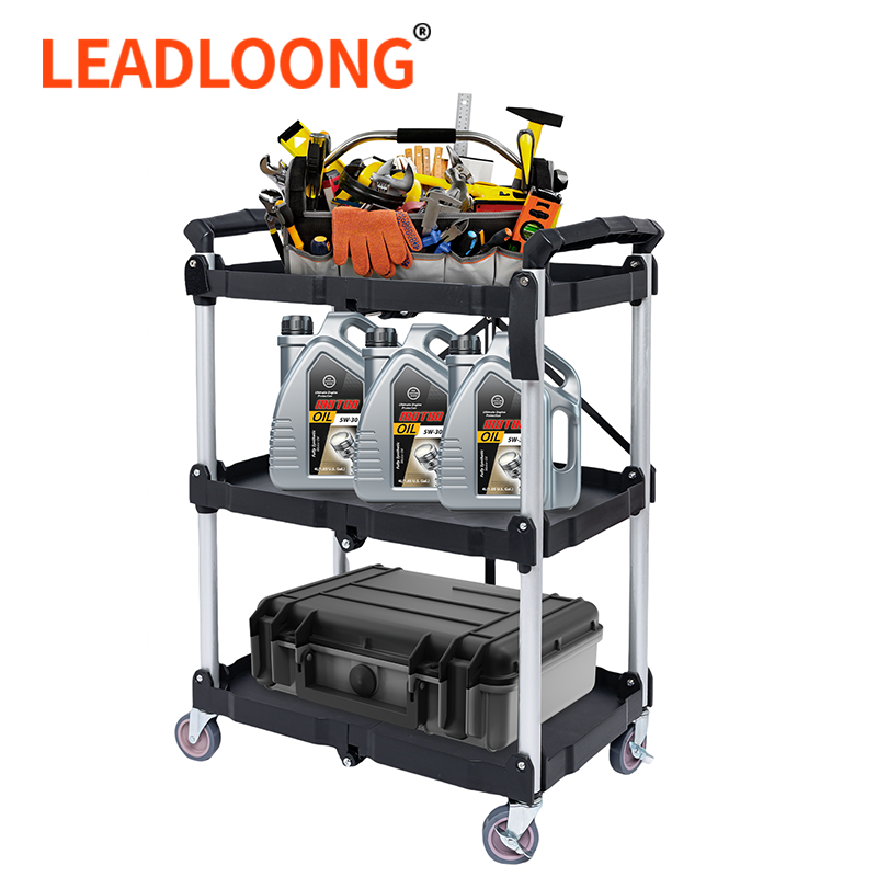 LEADLOONG 1ชิ้นมือถือการประชุมเชิงปฏิบัติการชั้นเก็บที่มีล้อ,โรงรถชั้นจัดเก็บ,พับเครื่องมือออแกไนเซอร์ชั้นวาง,รถเข็นเครื่องมือซ่อมรถเข็น,อุปกรณ์โรงรถ