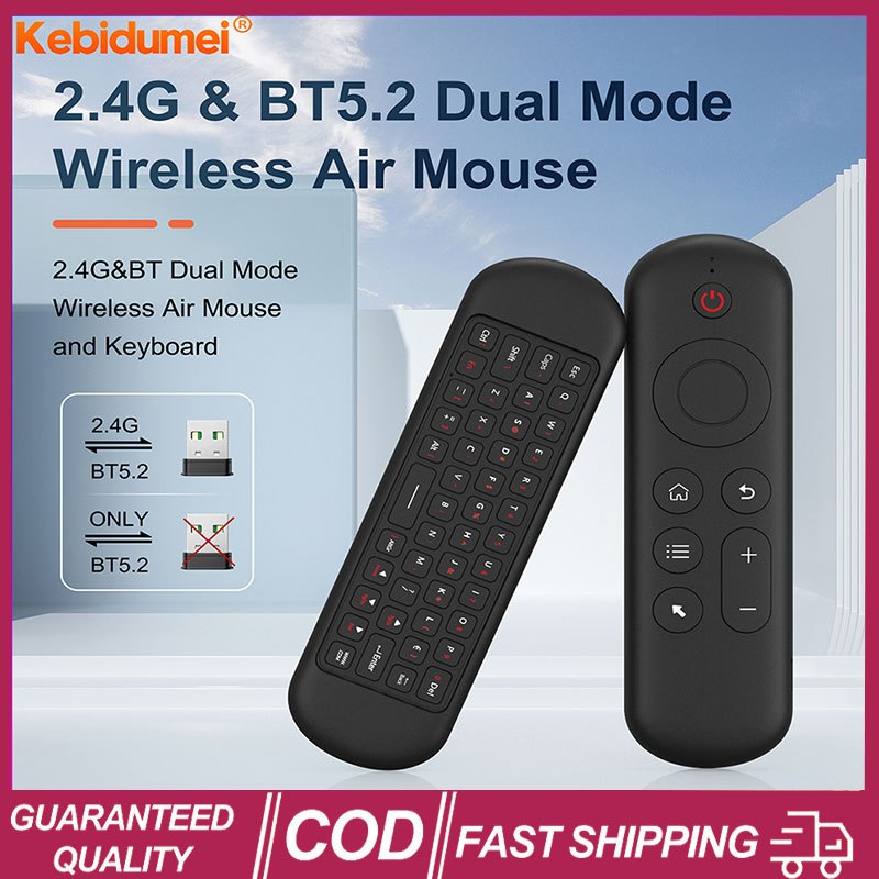 มินิบลูทูธ 5.0 คีย ์ บอร ์ ด 2.4G ไร ้ สาย Air Mouse Backlight Voice รีโมทคอนโทรลสําหรับคอมพิวเตอร ์ แล ็ ปท ็ อป Android TV กล ่ องสมาร ์ ททีวี