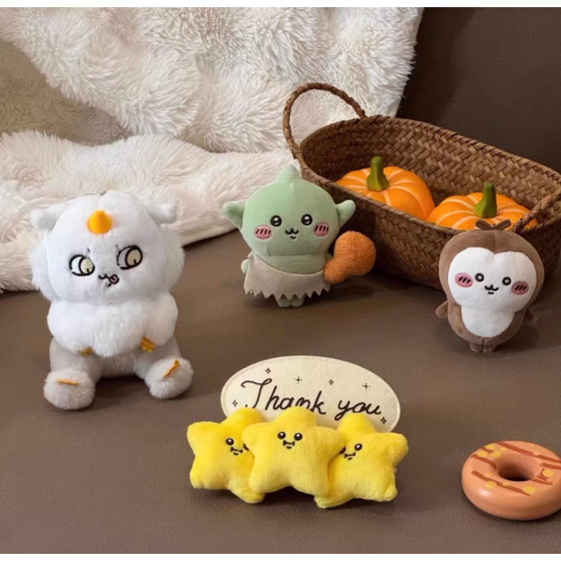 MINISO ตุ๊กตาซีรีส์ Chikawa แขวน Anoko/Kabutomushi/Anoko/Goblin