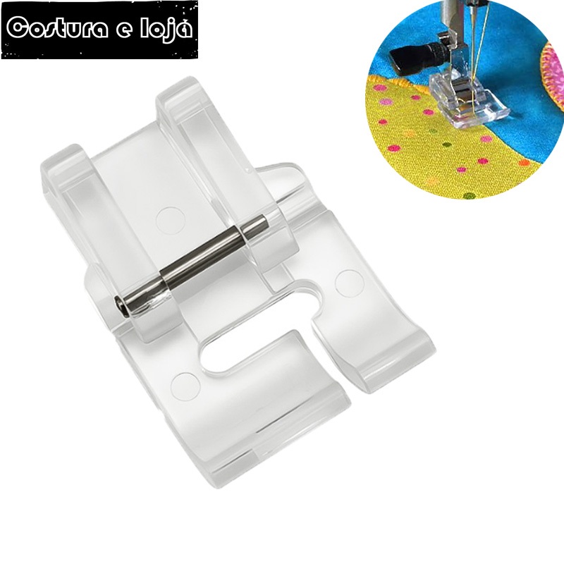 Applique Clear Presser Foot สําหรับ Low Shank Snap บนจักรเย็บผ้าในครัวเรือน