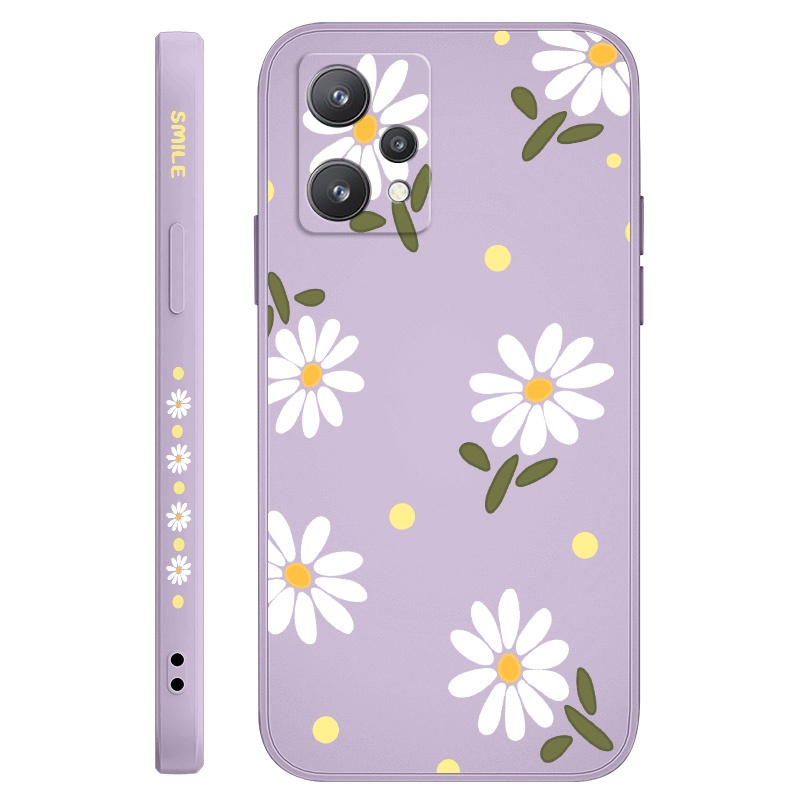 เคสโทรศัพท์สําหรับ OPPO Realme 11 10 9i 9 10Pro Pro Plus 4G 5G Elegant Daisy Creative Design Cover
