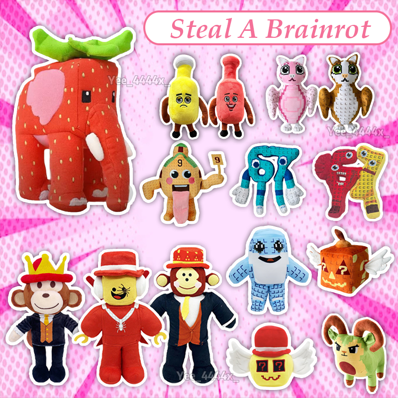 [Steal A Brainrot] ขโมย Brainrot Plushies Sammy และ Jandel ตุ๊กตาผ้ากํามะหยี่ของเล่นสะสมสําหรับแฟนนั