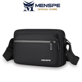 MENSPE กระเป๋าสะพายไหล่ผู้ชายกระเป๋าหน้าอกลําลองกระเป๋าข้ามร…