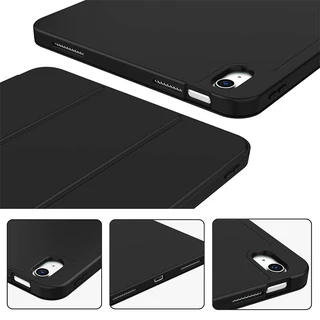 IT TPU Soft Case สําหรับ iPad Air 8 7 6 M2 M3 12th 11th 10th 10.9" A16 M4 Gen 9//7 10.2" Pro 11 นิ้ว M4 M5 10.5"/6th Gen/5th Gen 9.7" Smart Auto Sleep Wake ฝาครอบ Wraparound แบบเต็ม