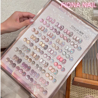 พร้อมส่ง ✨ ชุดเปิดร้านสีเจลทำเล็บ （ปลอดสาร TPO /HEMA /TMPTA ) YUUJA 32 สี รวม 24สีชมพูเจลแคทอายเนื้อซาติน+12เจลกลิซเตอร์ แถมชาร์ทสี
