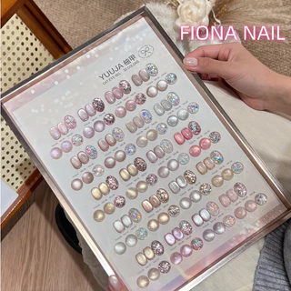พร้อมส่ง ✨ ชุดเปิดร้านสีเจลทำเล็บ （ปลอดสาร TPO /HEMA /TMPTA ) YUUJA 32 สี รวม 24สีชมพูเจลแคทอายเนื้อซาติน+12เจลกลิซเตอร์ แถมชาร์ทสี