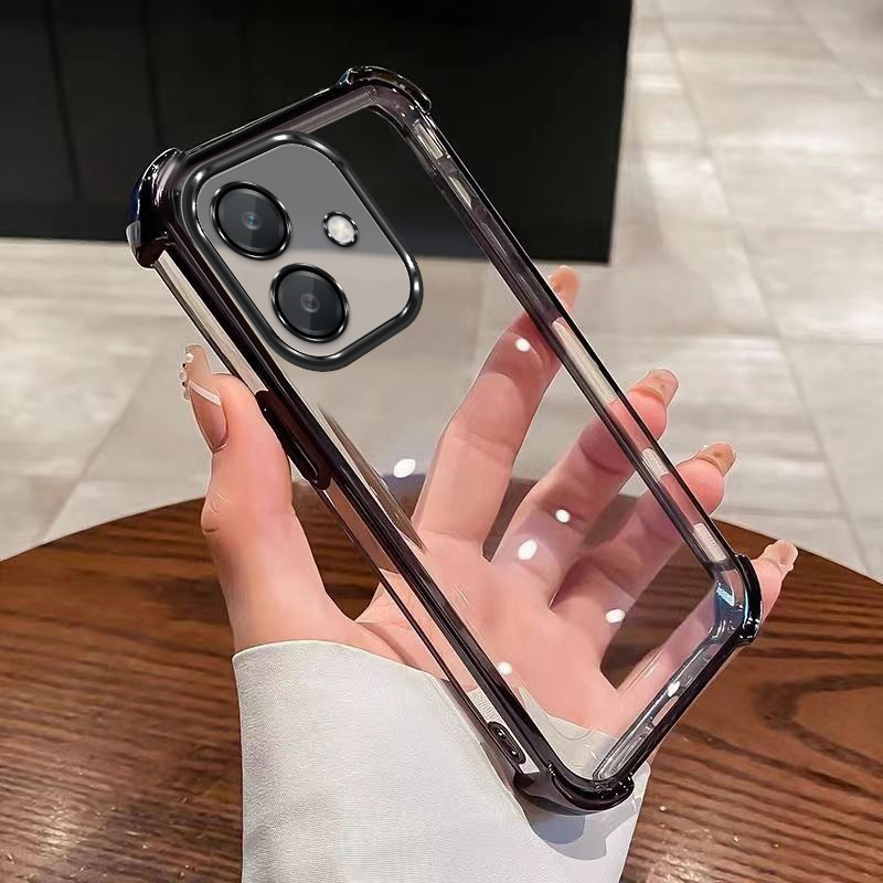 OPPO A5 Pro 5G A5i Pro A5x A3x A3 Pro 5G กรอบสีเคสใสเคสโทรศัพท์ป้องกันการหล่นป้องกันปกอ่อน