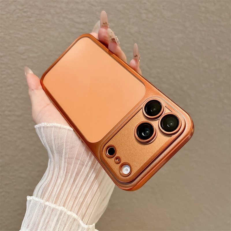 โปร่งใสมีน้ําค้างแข็งนุ่มเข้ากันได้สําหรับ iPhone17promax 17pro 11 14promax 15promax 16pro 13promax 15pro ปลอกหรูหรากันกระแทก
