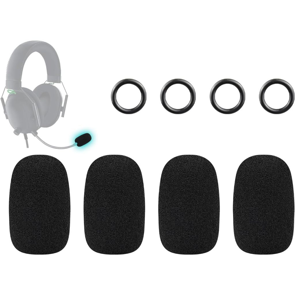 4 ชิ้นไมโครโฟนสําหรับ Razer BlackShark V2/V2 Pro/V2 X, Barracuda X, Kaira/Kara Pro/Kaira X, Kraken V