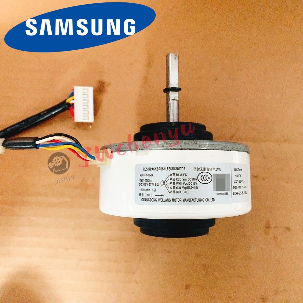 เหมาะสําหรับ Samsung มอเตอร์เครื่องปรับอากาศ DB31-00636A มอเตอร์ DC แบบไม่มีแปรง RD-310-25-8A (AL) S