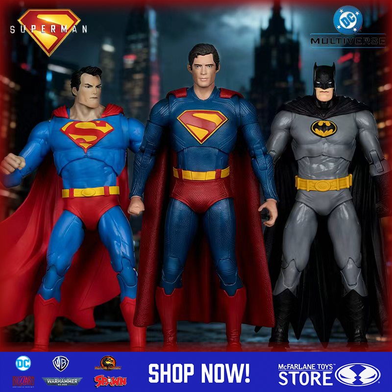 [Flash Sale]ของเล่น McFarlane SUPERMAN (HUSH) SUPERMAN (SUPERMAN MOVIE 2025) BATMAN (BATMAN: THREE J