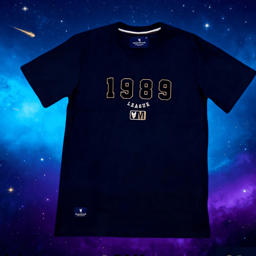 MEMO SUPERSOFT 1989LE.AGUE เสื้อยืดแขนสั้นผู้ชายสไตล์นุ่มสบายอินเทรนด์ต้องมีพร้อมสต็อกจัดส่งที่รวดเร็ว