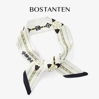 BOSTANTEN ผ้าพันคอไหมผู้หญิงและผู้ชาย ดีไซน์ทันสมัย ใช้งานได้หลากหลาย ใส่ได้ทุกโอกาส