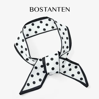 BOSTANTEN ผ้าพันคอไหมผู้หญิงและผู้ชาย ดีไซน์ทันสมัย ใช้งานได้หลากหลาย ใส่ได้ทุกโอกาส