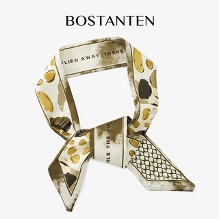 BOSTANTEN ผ้าพันคอไหมผู้หญิงและผู้ชาย ดีไซน์ทันสมัย ใช้งานได้หลากหลาย ใส่ได้ทุกโอกาส