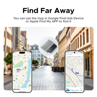 UGREEN FineTrack Slim Duo Smart Tag Smart Locator Anti Lost Tracker Finder Locator ใช้งานร่วมกับ iOS Android สําหรับ iPhone 16 Pro Max/15/14/iPad/Mac Samsung OPPO VIVO Xiaomi