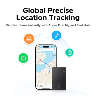 UGREEN FineTrack Slim Duo Smart Tag Smart Locator Anti Lost Tracker Finder Locator ใช้งานร่วมกับ iOS Android สําหรับ iPhone 16 Pro Max/15/14/iPad/Mac Samsung OPPO VIVO Xiaomi