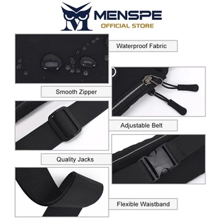 Menspe กีฬากลางแจ้งกระเป๋าเข็มขัดอเนกประสงค์กันน้ําสวมใส่กระเป๋าหน้าอก/กระเป๋าคาดเอวจ๊อกกิ้งยิมมาราธอนเอวแพ็ค